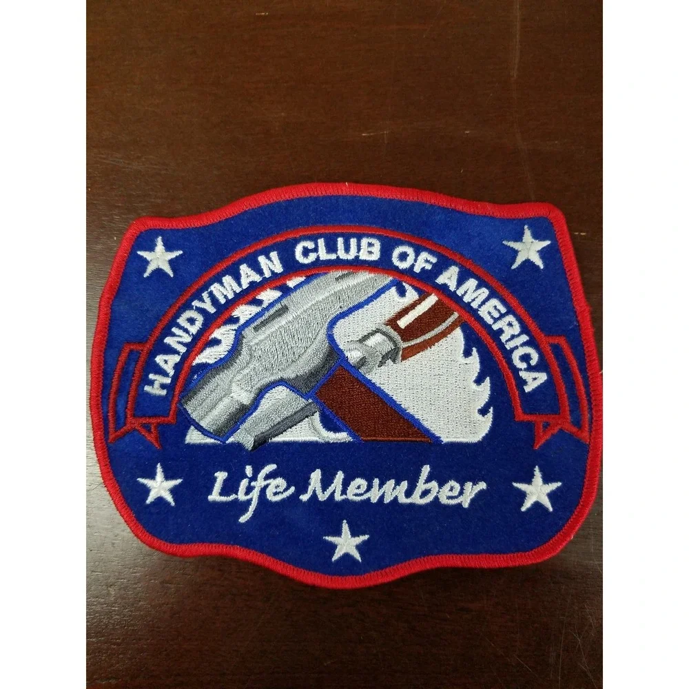 Handyman Club Of America Life Member Fabric Patch Embroider Vintage Set Of 4